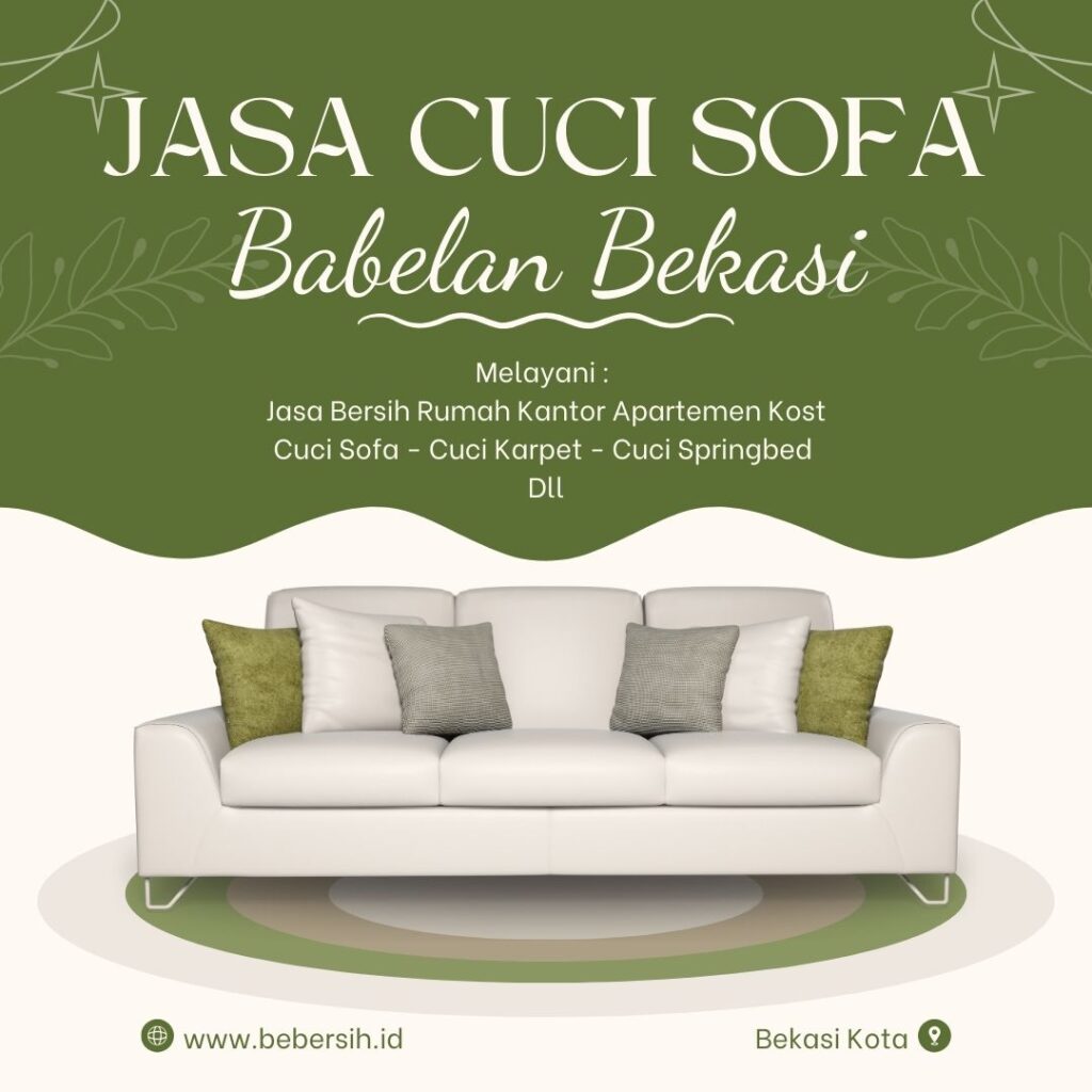 Jasa Cuci Sofa Babelan