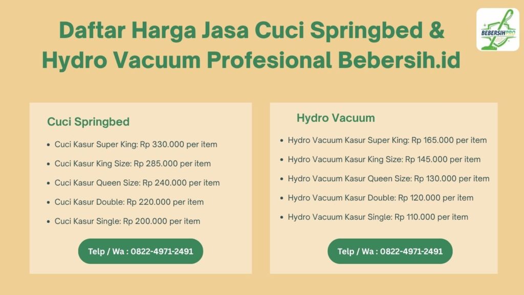 Cuci Springbed Kelapa Gading 3 Layanan Cuci Springbed Kelapa Gading
